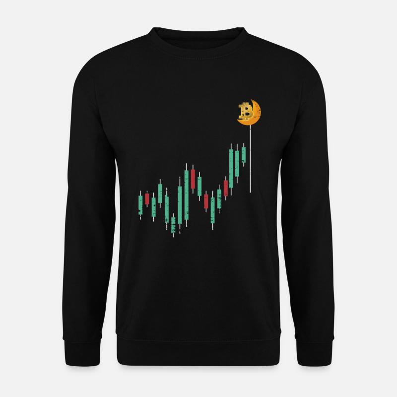 Bitcoin cryptocurrency BTC funny gift - Unisex Sweatshirt - black