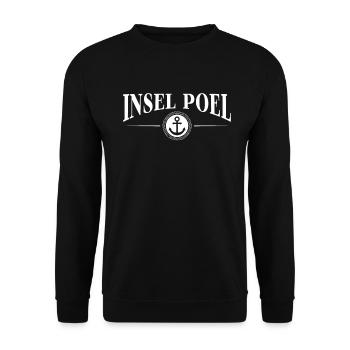 Anker und Seil - Insel Poel - Unisex Pullover - Schwarz - Vorne - Alina (178cm) & Michal (187cm)
