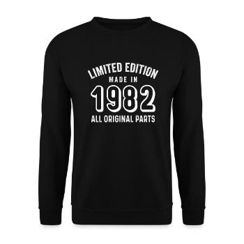 Limited edition made in 1982 all original parts - Sweat-shirt Unisexe - noir - Devant - Alina (178cm) & Michal (187cm)