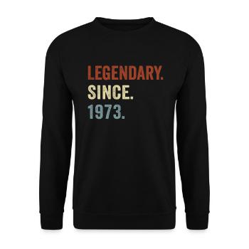 Legendary since 1973 - Unisex Sweatshirt - black - Front - Alina (178cm) & Michal (187cm)