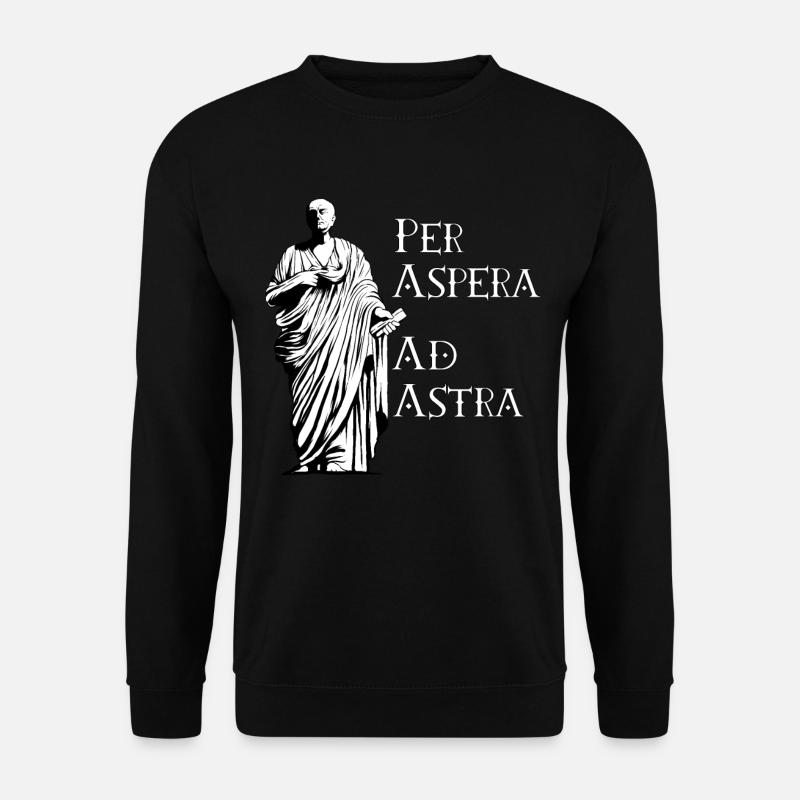 Seneca - Per Aspera Ad Astra - Unisex Pullover - Schwarz