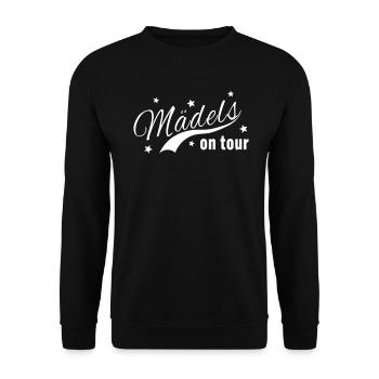 Mädels on Tour - Unisex Pullover - Schwarz - Vorne - Alina (178cm) & Michal (187cm)