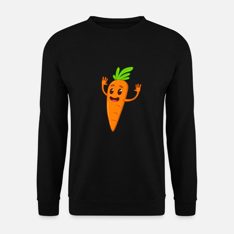 Comic Karotte - Unisex Pullover - Schwarz