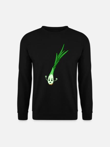 Comic Frühlingszwiebel - Unisex Pullover - Schwarz