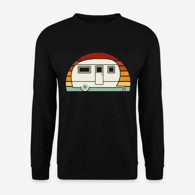 retro caravan - Unisex Sweatshirt - black