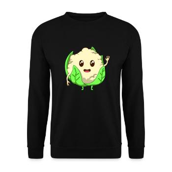 BD Chou-fleur - Sweat-shirt Unisexe - noir - Devant - Alina (178cm) & Michal (187cm)
