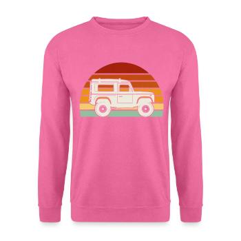 off road 4x4 véhicule tout-terrain - Sweat-shirt Unisexe - rose - Devant