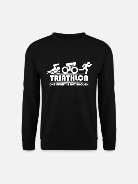 triathlon one sport is not enough triathlon Shirt - Unisex Pullover - Schwarz