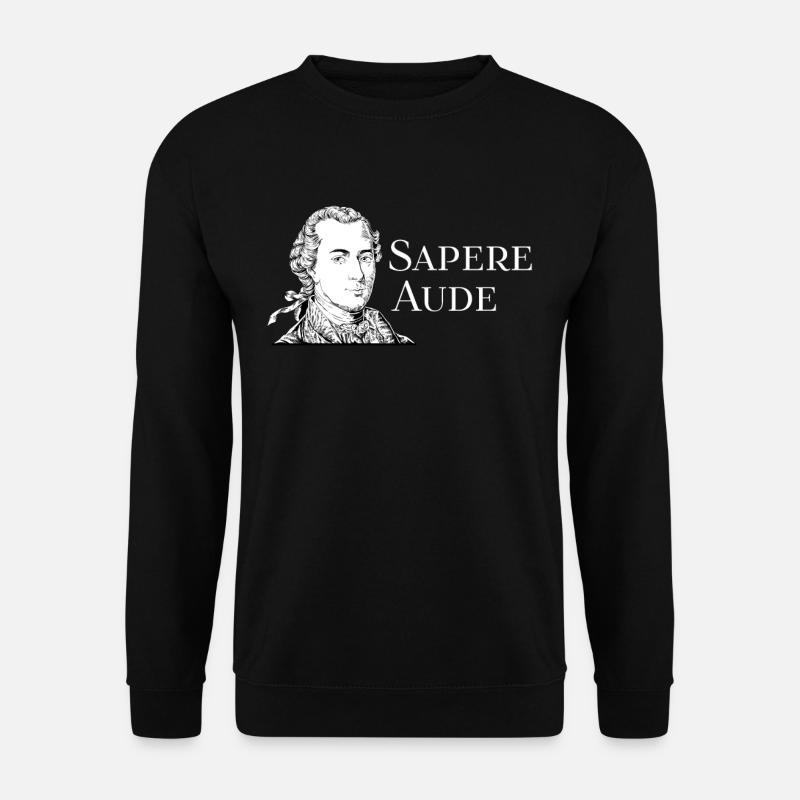 Immanuel Kant - Sapere Aude - Unisex Sweatshirt - black