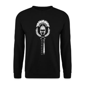 Römischer Zenturio - Centurion - Unisex Pullover - Schwarz - Vorne - Alina (178cm) & Michal (187cm)