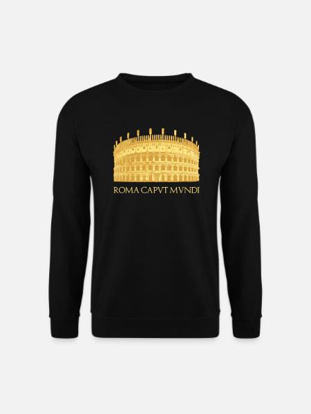 Kolosseum in Rom - Roma Caput Mundi - Unisex Pullover - Schwarz