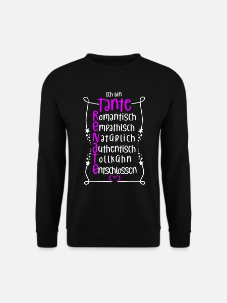 Renate - beste Tante - Unisex Pullover - Schwarz