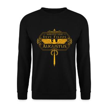 Roman Emperors - Vespasian - Unisex Sweatshirt - black - Front - Alina (178cm) & Michal (187cm)