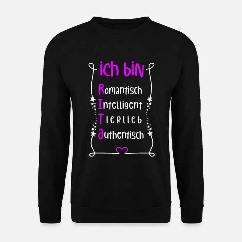 Für den besten Menschen - Ich bin Rita - Unisex Pullover - Schwarz