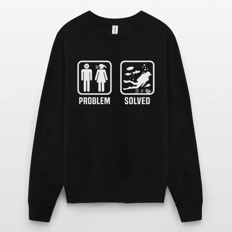 problem solution go diving Unisex Sweatshirt