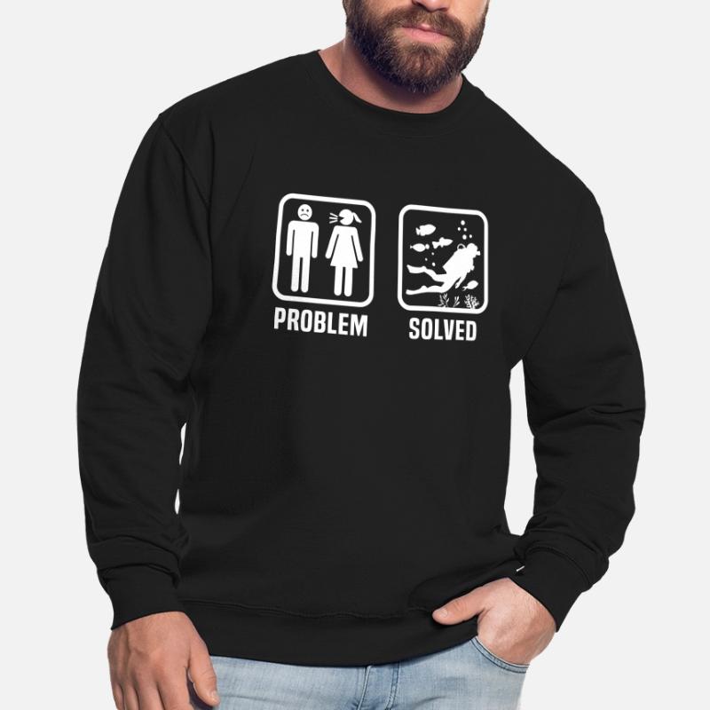 problem solution go diving Unisex Sweatshirt