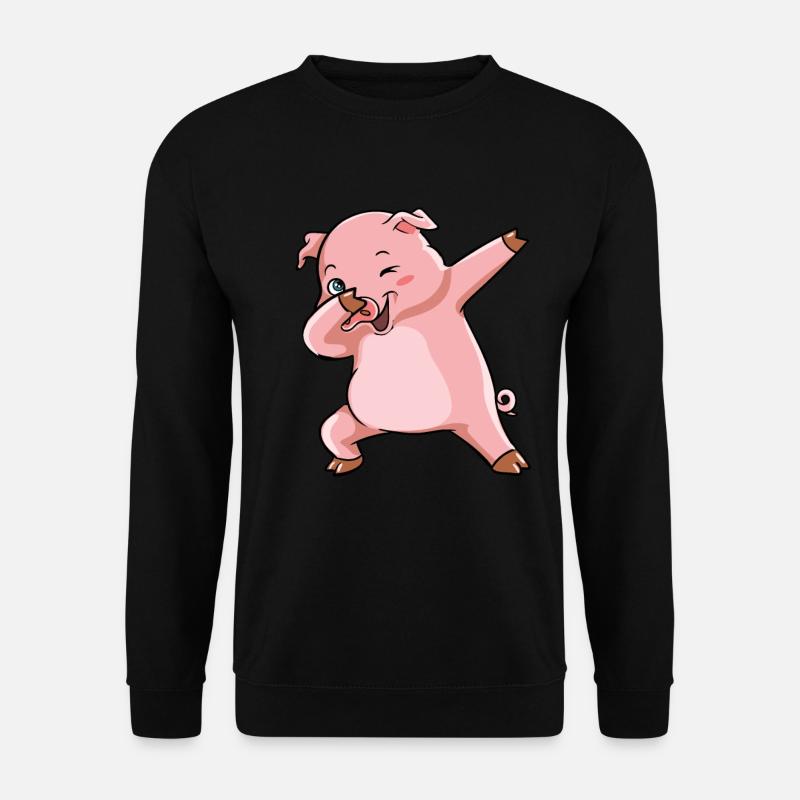 Dabbing Schwein Sieger Sau - Unisex Pullover - Schwarz
