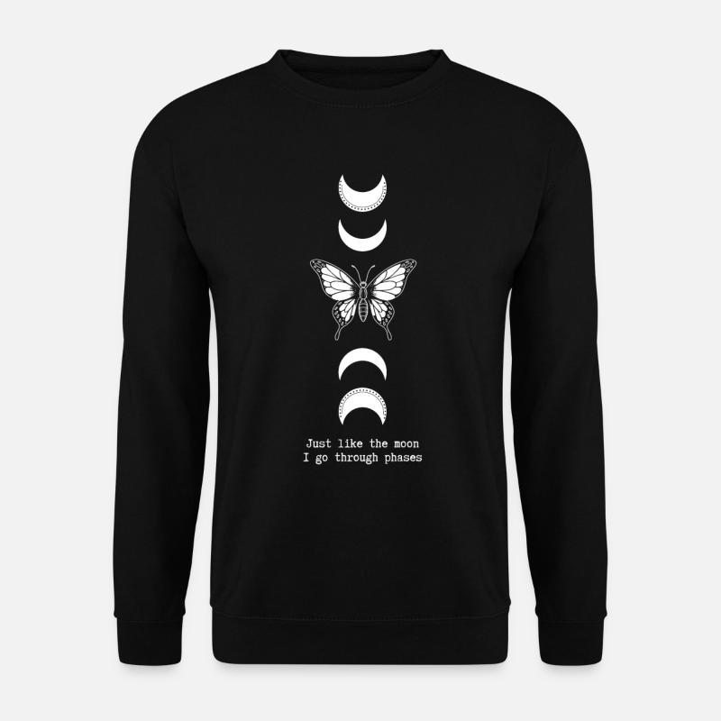 Monarch Butterfly Just Like The Moon - Unisex Pullover - Schwarz