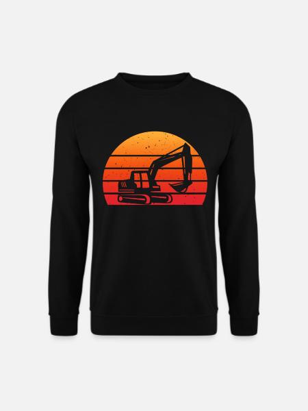 backhoe backhoe backhoe excavator - Unisex Sweatshirt - black