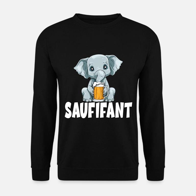für einen Biertrinker und - Unisex Pullover - Schwarz