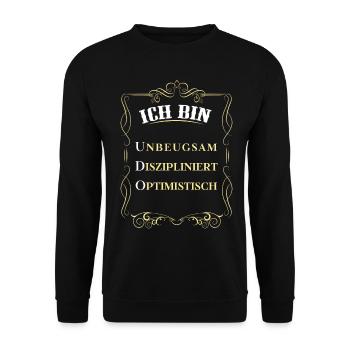 Für den besten Menschen - Ich bin Udo - Unisex Pullover - Schwarz - Vorne - Alina (178cm) & Michal (187cm)