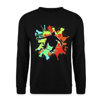 Skateboard Freestyle - Sweat-shirt Unisexe - noir - Devant - Alina (178cm) & Michal (187cm)