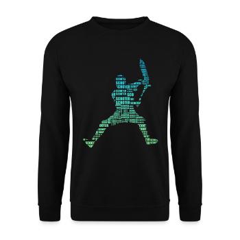 freestyle scooter - Unisex Sweatshirt - black - Front - Alina (178cm) & Michal (187cm)