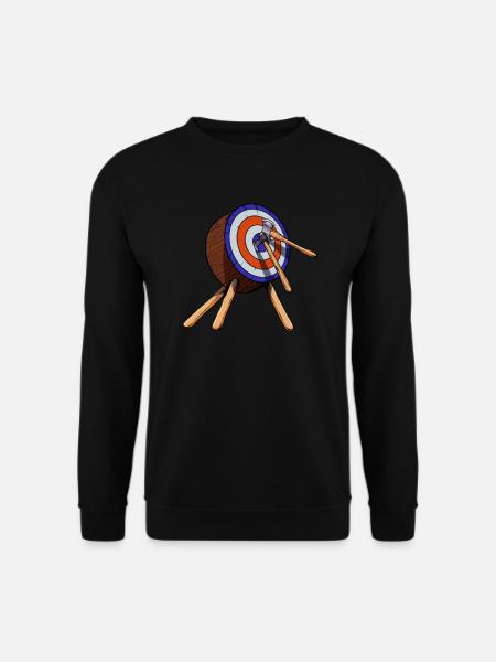 Äxte in Zielscheibe - Axt werfen - Unisex Pullover - Schwarz
