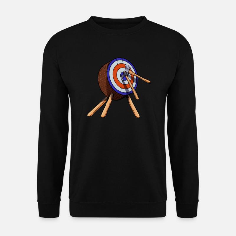 Axes in Target - Throw Axe - Unisex Sweatshirt - black