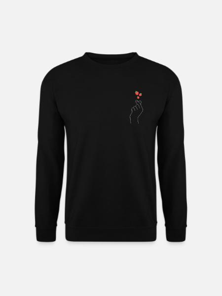 Kpop Finger Heart Strawberry Bag Taille Cadeau - Sweat-shirt Unisexe - noir
