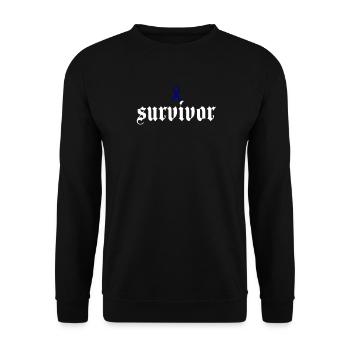 Gift for survivors of colon cancer (Colon Ca - Unisex Sweatshirt - black - Front - Alina (178cm) & Michal (187cm)