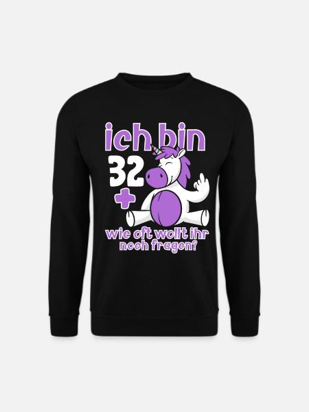 33. Geburtstag 33 Jahre Alt - Unisex Pullover - Schwarz