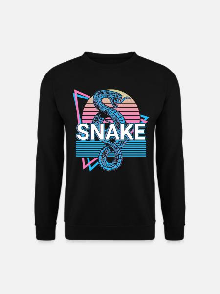 Snake Retro Gift - Unisex Sweatshirt - black