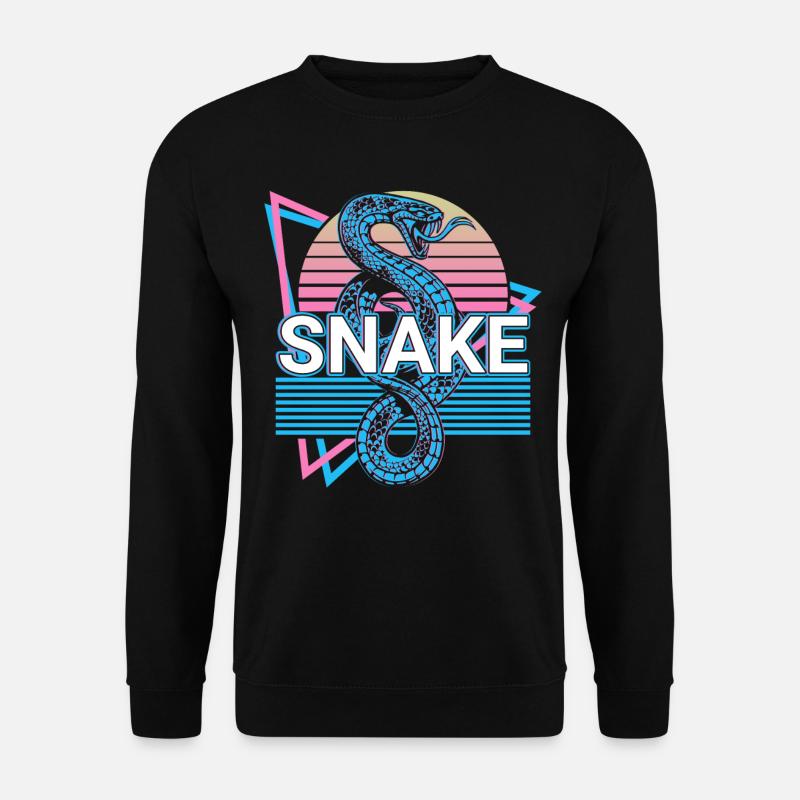 Snake Retro Gift - Unisex Sweatshirt - black