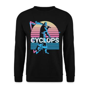Cyclops Greek Mythology Gift - Unisex Sweatshirt - black - Front - Alina (178cm) & Michal (187cm)