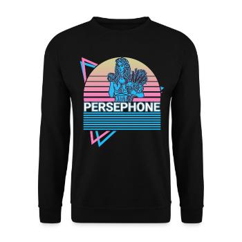 Persephone Greek Goddess Gift - Unisex Sweatshirt - black - Front - Alina (178cm) & Michal (187cm)