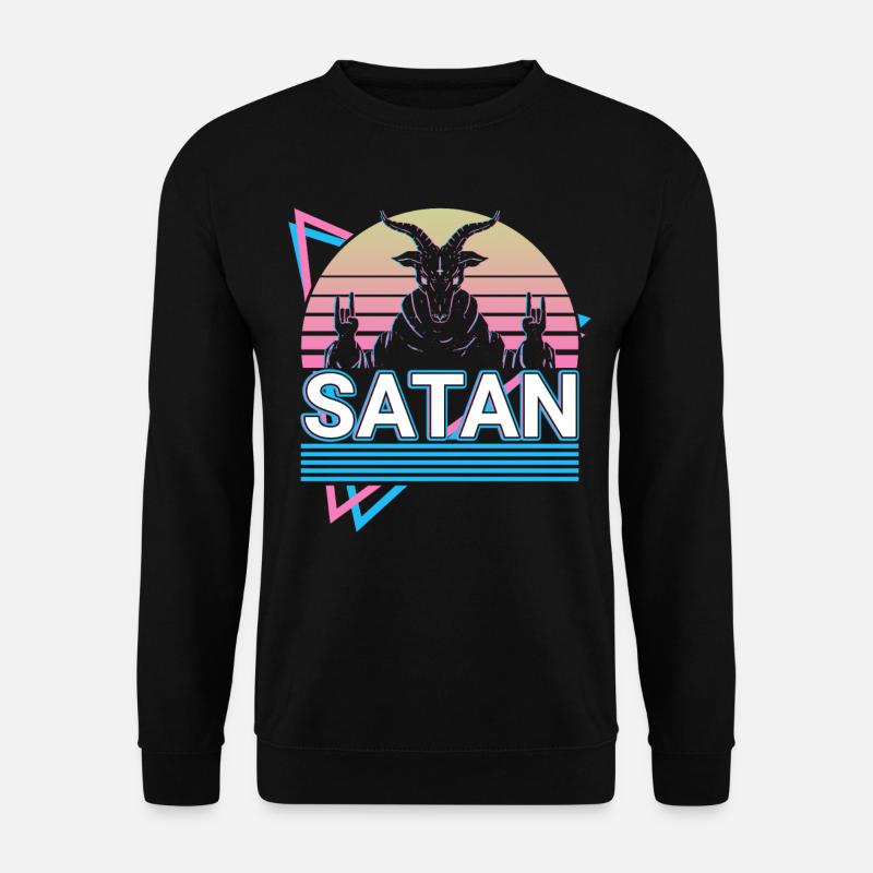 Baphomet Ziege Satan Pentagramm Okkultes Satanisch - Unisex Pullover - Schwarz