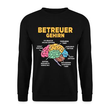 Betreuer - Unisex Pullover - Schwarz - Vorne - Alina (178cm) & Michal (187cm)