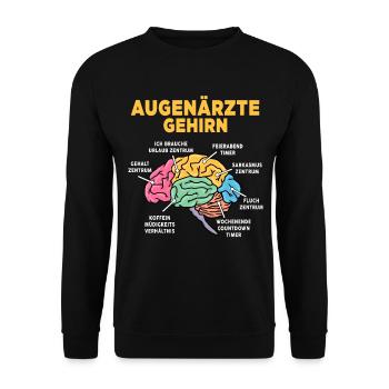 Augenärzte - Unisex Pullover - Schwarz - Vorne - Alina (178cm) & Michal (187cm)