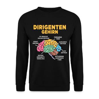 Dirigenten - Unisex Pullover - Schwarz - Vorne - Alina (178cm) & Michal (187cm)
