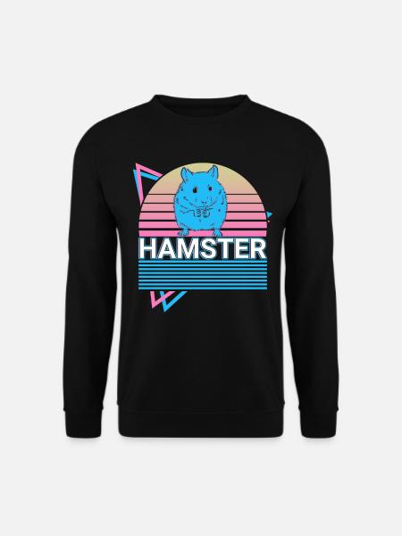 Hamster Retro - Unisex Sweatshirt - black