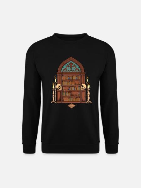 Gothic Bookshelf - Dark Academia - Unisex Sweatshirt - black