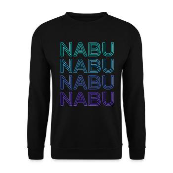Nabu God Ancient Sumerian Deity Retro - Unisex Sweatshirt - black - Front - Alina (178cm) & Michal (187cm)