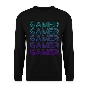 Spielen - Unisex Pullover - Schwarz - Vorne - Alina (178cm) & Michal (187cm)