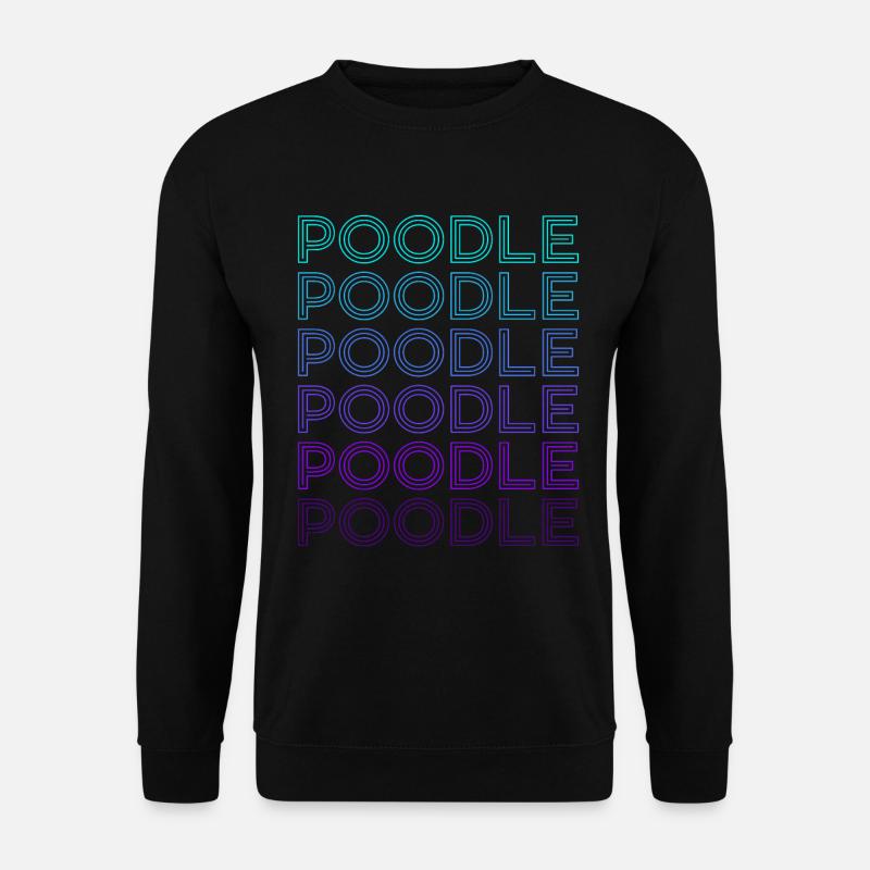 Pudel Retro - Unisex Pullover - Schwarz