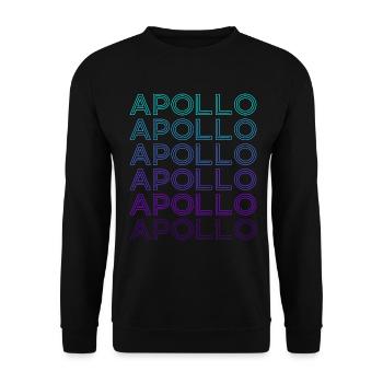 Apollon Dieu Mythologie grecque antique Rétro - Sweat-shirt Unisexe - noir - Devant - Alina (178cm) & Michal (187cm)