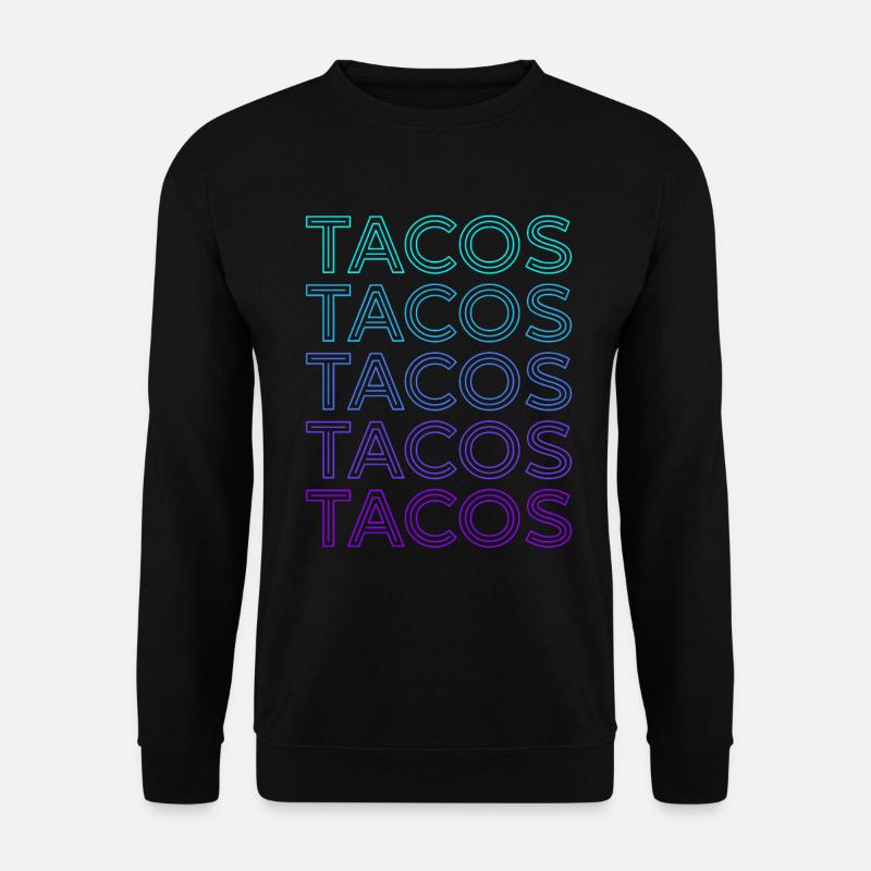 Tacos Retro - Unisex Sweatshirt - black