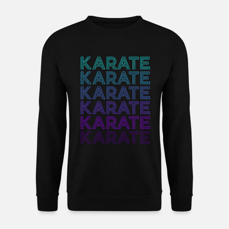 Karate Retro - Unisex Pullover - Schwarz