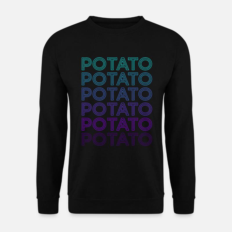 Potato Retro - Unisex Sweatshirt - black