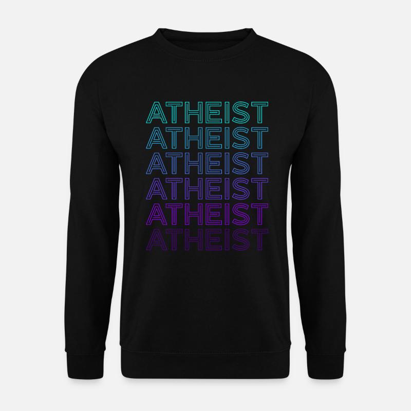 Atheist Retro - Unisex Pullover - Schwarz